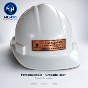 Placa de Identificación para Casco