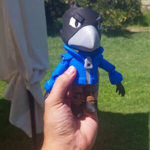 Crow Flexy 3D articulado inspirado en Brawl Stars | MLH3D